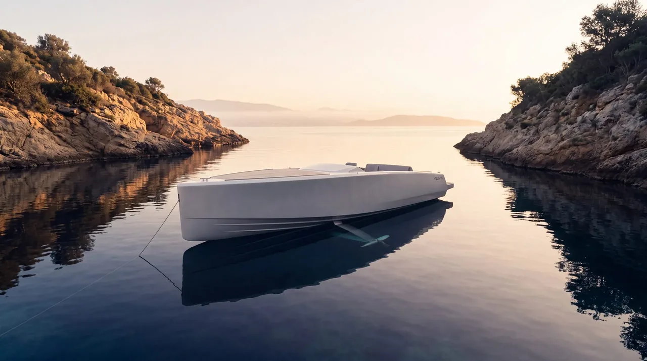 Vela V1 luxury yacht website